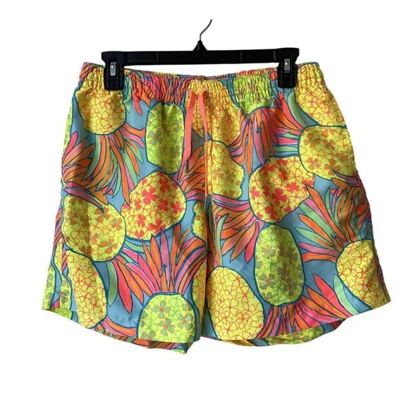 Chubbies The Hooligans Neon Pineapple Swim Trunks XL Bright Board Shorts Pockets - Picture 1 of 7